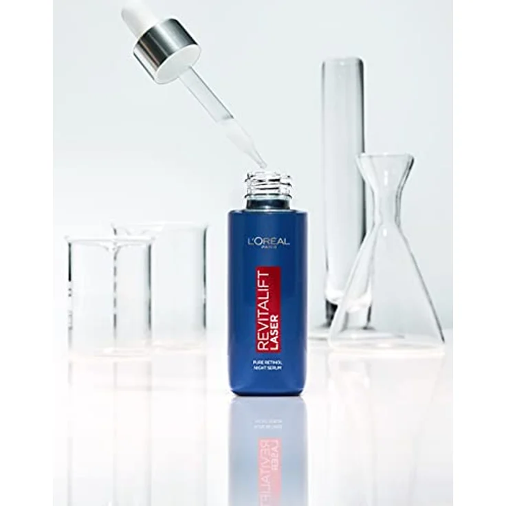 L'Oréal Paris - Revitalift Filler Retinol Night Serum 30 ml, Gesichtscreme mit Anti-Aging Wirkung – Bild 4
