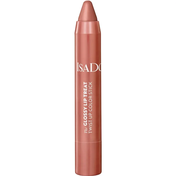 IsaDora Glossy Lip Treat Twist Up Color Stick Lipgloss, 3,3 g, Mocha Dream - cremige Textur, glänzendes Finish, pflegt und befeuchtet die Lippen