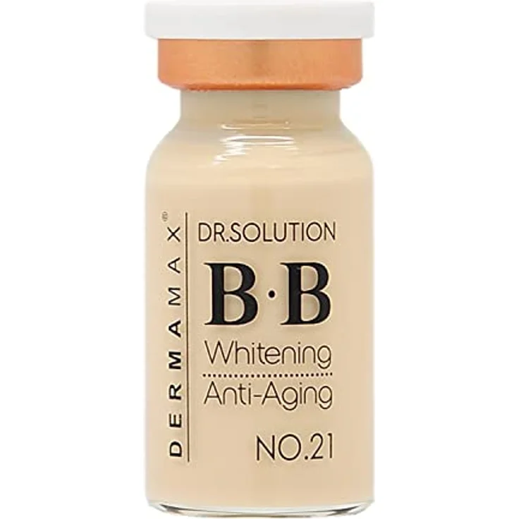 P-Beauty Cosmetic Accessories DERMAMAX BB Serum Glow, 8 ml Ampulle für Mikroneedling und Dermaroller Behandlung, No. 21, feuchtigkeitsspendend und Anti-Aging Effekt – Bild 3