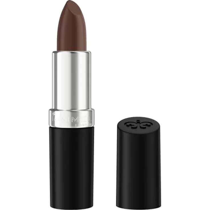 Rimmel London Lasting Finish Satinlippenstift, 330 Cappacuino Kissed, Langanhaltend, Feuchtigkeitsspendend, Vegane Formel, 4 g – Bild 1