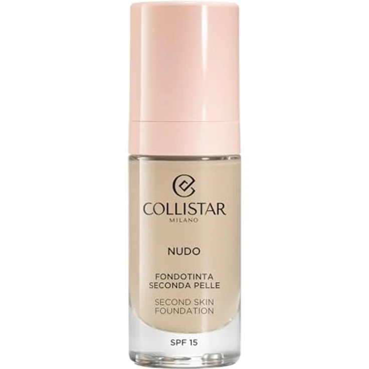 Collistar Foundation Nude zweite Haut, langer Halt, leichte Abdeckung, modulare Formel, wasserdicht, strahlender Hauteffekt, aufhellend, Glanz-Finish, LSF 15, 1N Elfenbein, 30 ml - Collistar – Bild 1