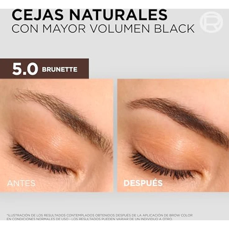 L'Oréal Paris Semi-permanente Augenbrauentönung, Farbton 5,0 Brünett, hält bis zu 5 Wochen, ammoniakfrei, sichtbare Ergebnisse in 5 Minuten, bis zu 10 Anwendungen – Bild 4