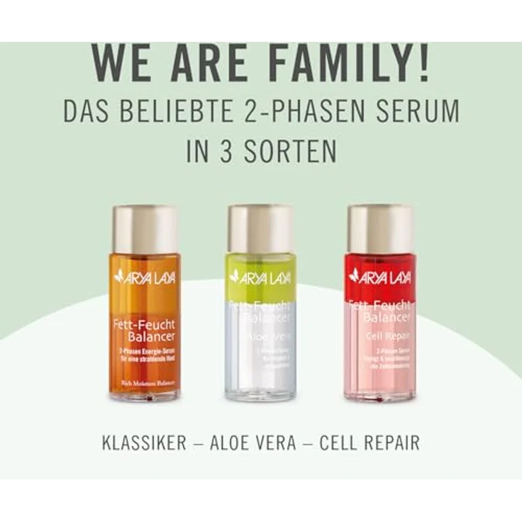 ARYA LAYA Fett-Feucht Balancer Klassiker, 2 x 50 ml – 2-Phasen Energie-Serum für viele Hauttypen, belebend und reichhaltig – Bild 4