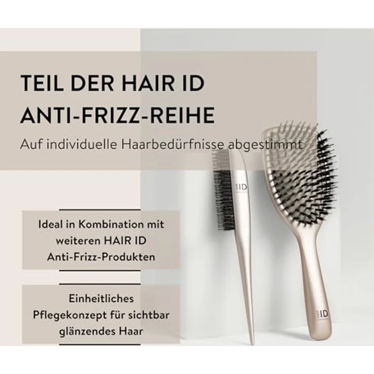 PARSA Beauty HAIR ID Anti-Frizz Sleek Kamm, Naturborsten für glänzende Frisuren, ergonomischer Griff, 100 % Recycling-Kunststoff – Bild 7