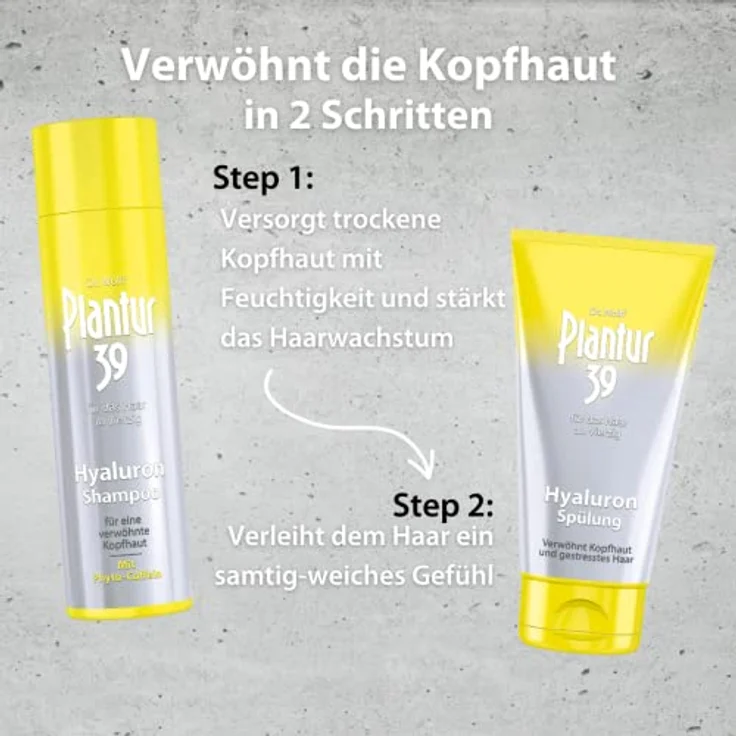Plantur 39 Hyaluron-Spülung 2 x 150 ml, Conditioner für geschmeidiges Haar und gesunde Kopfhaut | Gegen menopausalen Haarausfall – Bild 5