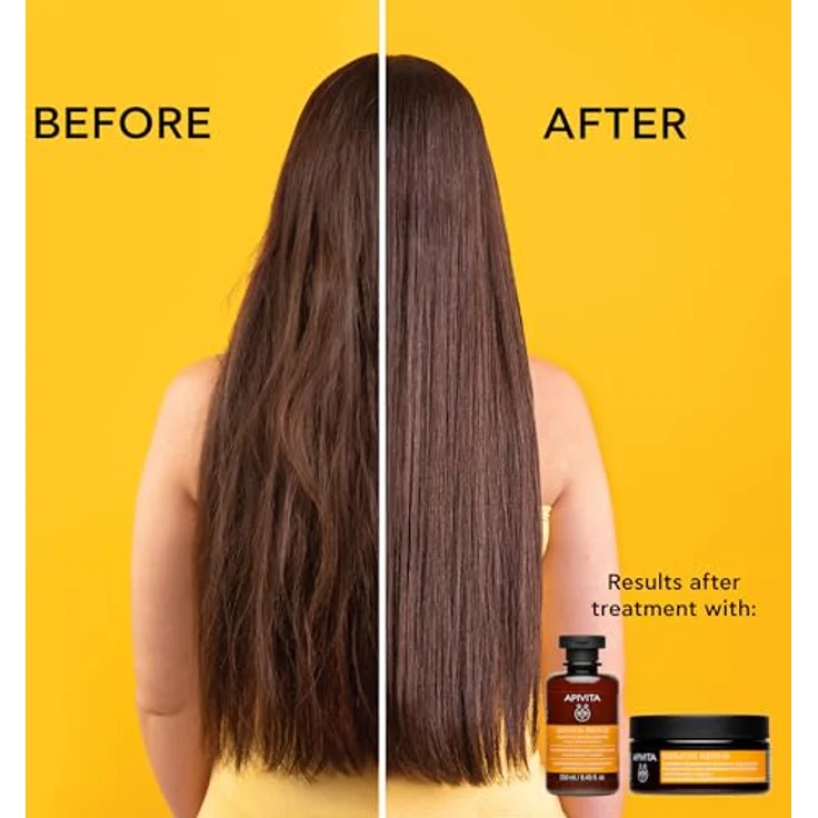 Apivita Keratin Repair Shampoo – Nährend & Reparierend mit Honig und Pflanzenkeratin 250ml, stärkt Haarstruktur – Bild 5