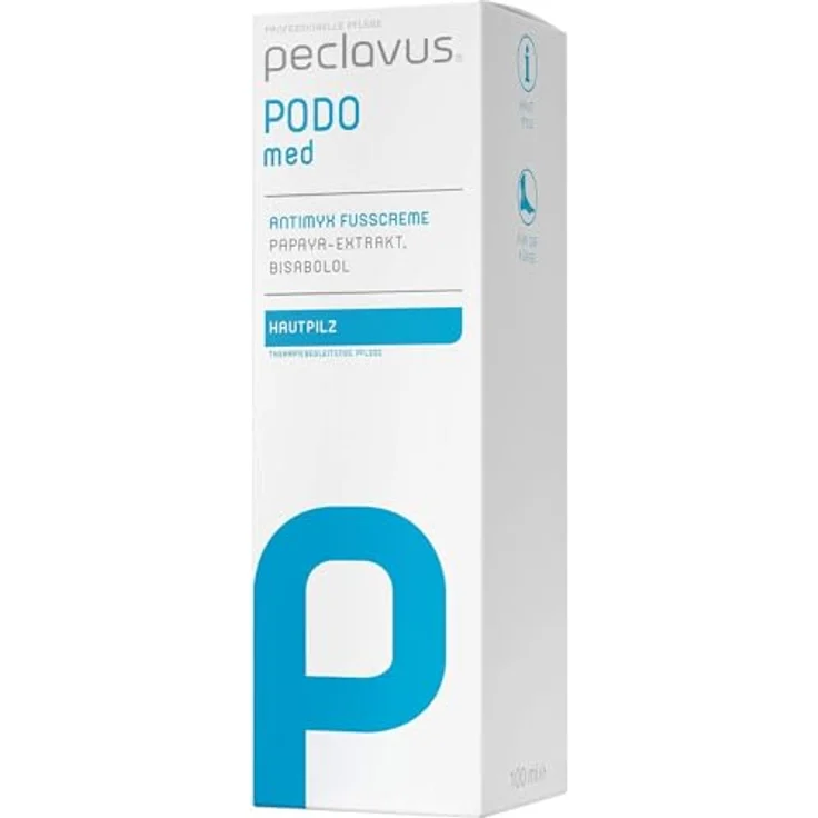 Peclavus PODOmed AntiMYX Fußcreme, 100 ml für wirksame Fußpflege gegen Mykosen – Bild 2