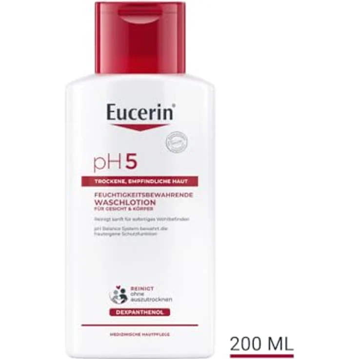 Eucerin Reinigung pH5 Waschlotion Empfindliche Haut Reinigungslotion 200 ml mit reinigender Wirkung – Bild 8
