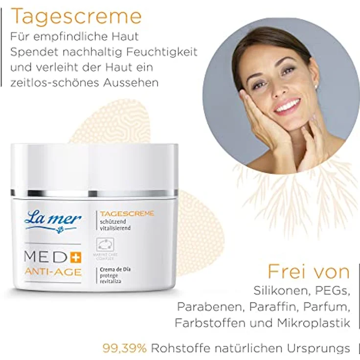 La Mer MED+ Anti-Age Tagescreme - Vitalisierende Gesichtspflege für empfindliche Haut - Schützt vor UV-bedingter Hautalterung - Korrigiert Unregelmäßigkeiten - 50 ml – Bild 3