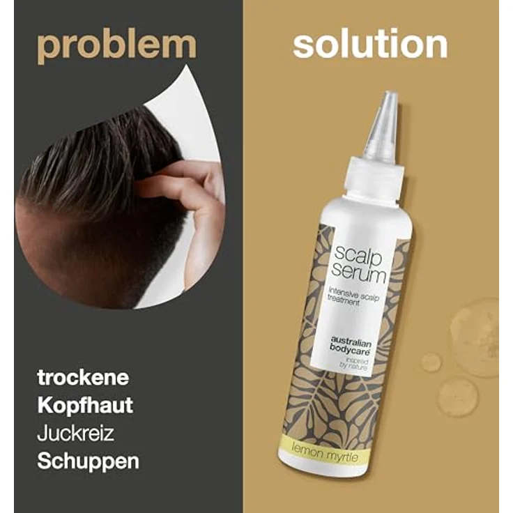 Australian Bodycare Scalp Serum 150 ml | Teebaumöl + Lemon Myrtle | Leave In Kopfhaut pflege bei Trockener, Juckender Kopfhaut & Anti Schuppen | Auch zur Kopfhautpflege bei Schuppenflechte, Ekzemen – Bild 2