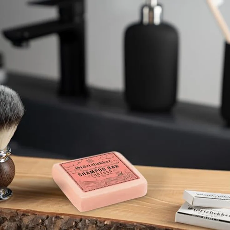 Störtebekker® Premium Shampoo Bar Tortuga, 3-in-1 Duschseife für Haar, Gesicht & Körper, veganes Feuchtigkeitsshampoo, handgefertigt, 100g – Bild 5