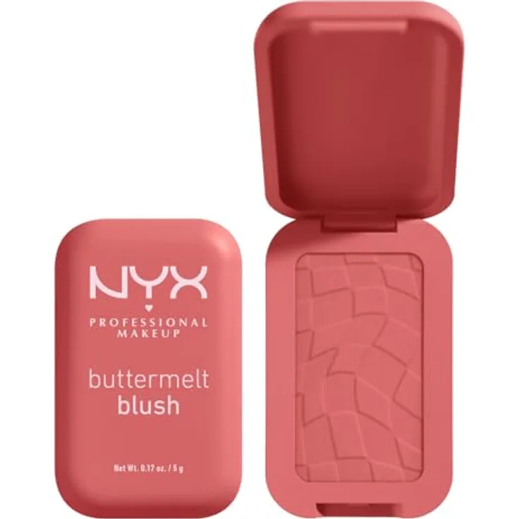 NYX Professional Makeup Buttermelt Blush Puderrouge, Farbton 09 Feeling Butta, 5 g, vegan mit leichter Textur für einen natürlichen, frischen Look