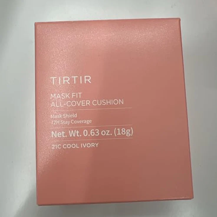 TIRTIR Mask Fit All Cover Cushion, mattierendes Make-up im Schwämmchen, Farbton 21C Cool Ivory, 18 g, hohe Deckkraft, langanhaltend, feuchtigkeitsspendend – Bild 7
