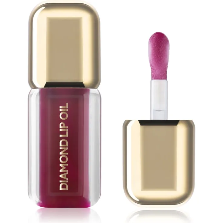 Dermacol Diamond Lip Oil, tönendes Lippenöl mit vergrößerndem Effekt, Farbton 06 Berry Bloom, 4 ml