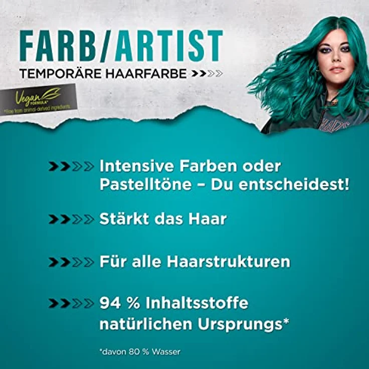 GOT2B FARB/ARTIST 097 Mermaid Grün Stufe 2, 3er Pack (3x 80 ml) – Bild 3
