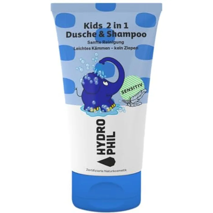 Hydrophil Kids 2in1 Shampoo & Dusche Elefant, sensitiv für sensible Haut, ohne Duft, 200ml