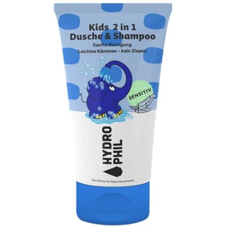 Hydrophil Kids 2in1 Shampoo & Dusche Elefant, sensitiv für sensible Haut, ohne Duft, 200ml