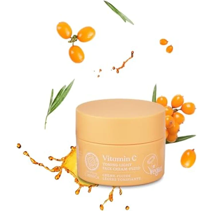 Natura Siberica Oblepikha Berrica Fluido Tono Light Cream Vitamin C 50ml, Feuchtigkeitsspendend und strahlend für die Haut – Bild 5