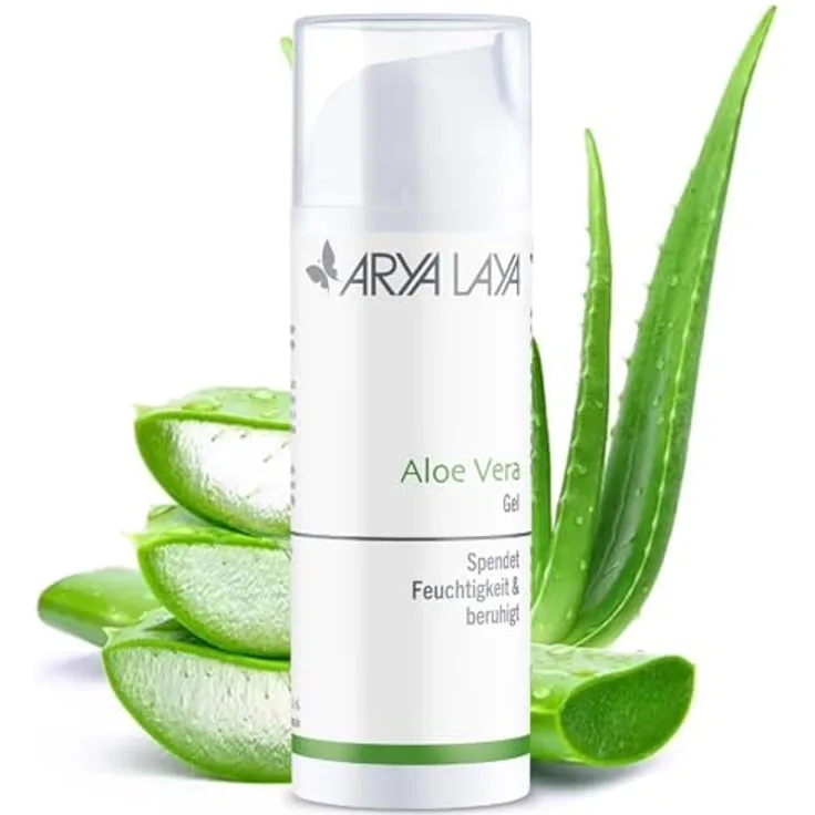 ARYA LAYA Aloe Vera Gel, 150 ml – Gesichts-Pflege für viele Hauttypen, Feuchtigkeits-Pflege kühlend, beruhigend und entzündungshemmend, vegan