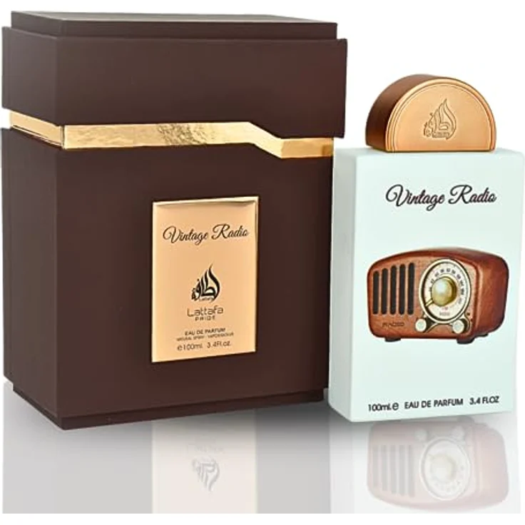 Lattafa Pride Perfume Vintage Radio Eau de Perfume 100ml, Herrenduft mit Lavendel, Salbei und Bergamotte – Bild 1