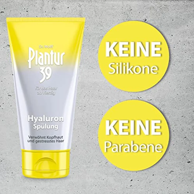 Plantur 39 Hyaluron-Spülung 2 x 150 ml, Conditioner für geschmeidiges Haar und gesunde Kopfhaut | Gegen menopausalen Haarausfall – Bild 3
