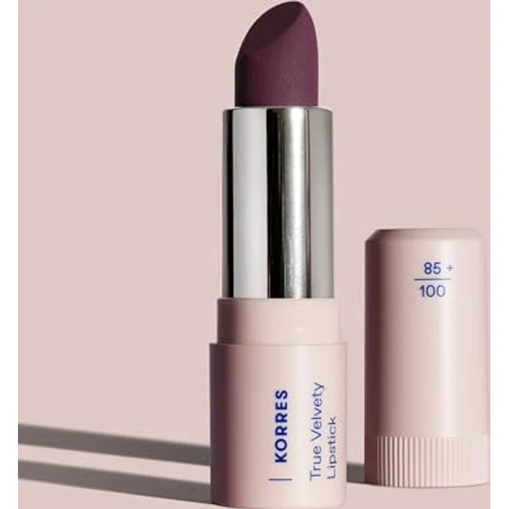 KORRES True Velvety Lipstick Deep Berry 29, Lippenstift mit intensiver beeriger Farbe, cremiger Textur, hoher Deckkraft & semi-mattem Finish, vegan, 3g – Bild 4