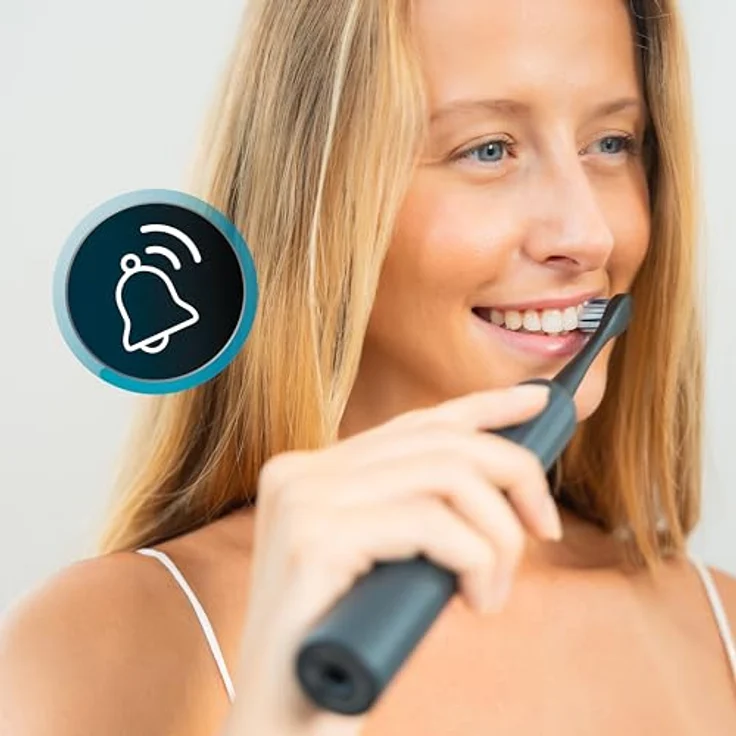Cecotec ToothCare UltraSonic PlatinumSwing, elektrische Zahnbürste mit 50.000 U/min, 5 Modi, Drucksensor, kabelloser Ladestation und 8 Köpfen – Bild 5