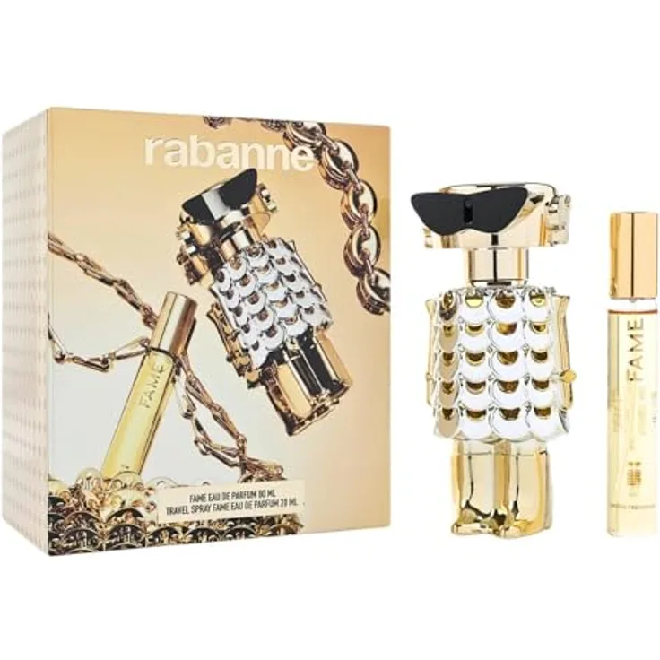 Paco Rabanne PACO FAME SET: EDP SPRAY 80ML + EDP SPRAY 20ML, Damen-Duftset mit Mango, Bergamot, Jasmine, Vanille und Sandelholz