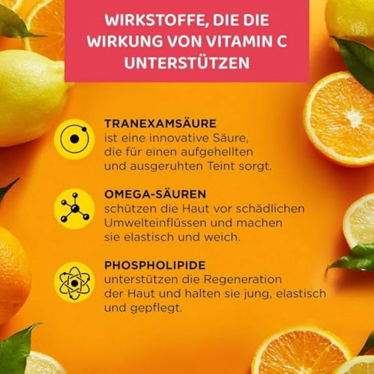 EVELINE Cosmetics Vitamin C 3x Action, 30 ml feuchtigkeitsspendendes, regenerierendes Gesichtsserum für Damen – Bild 5