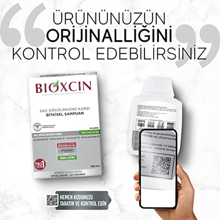 BIOXCIN Shampoo gegen Haarausfall für Fettiges Haar (300 ml) - Pflanzliches Anti-Fett Shampoo mit BIOCOMPLEX B11 & Liposomen – Bild 2