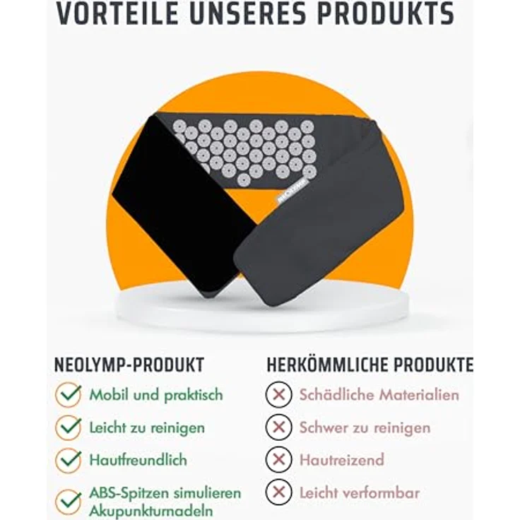 NEOLYMP Akupressurgürtel, Vielseitige Stimulation mit verstellbarem Klettverschluss zur Linderung von Verspannungen und Förderung der Durchblutung – Bild 7