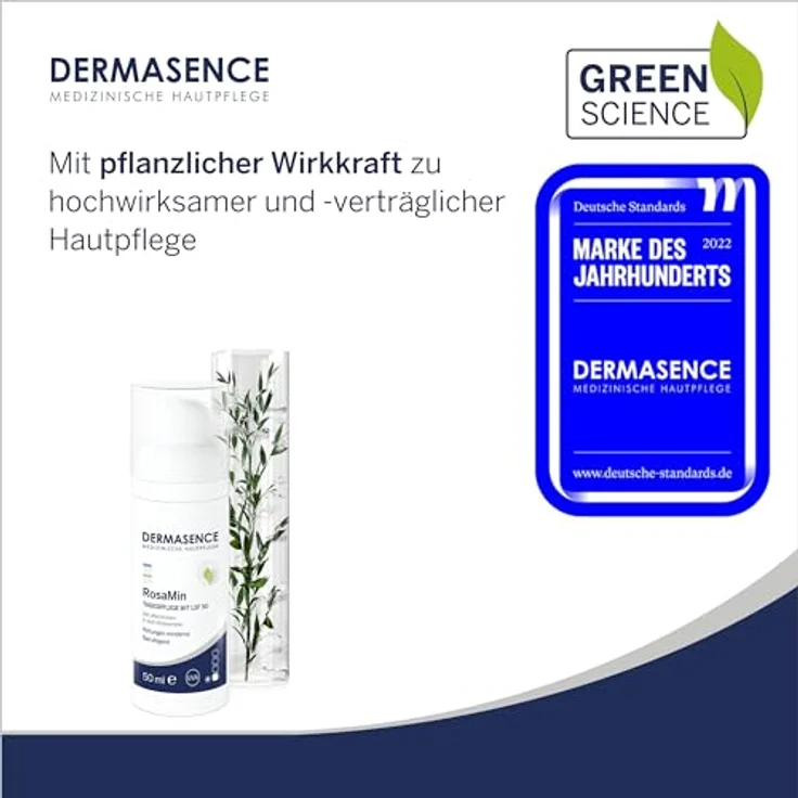 Dermasence Rosami Tagespflege Lf50 50 ml, mit pflanzlichem 5-fach-Wirkkomplex – Bild 2
