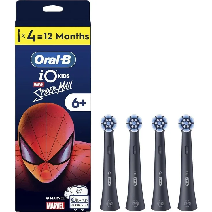 Oral-B Zahnbürstenkopf ACCSPIDERMAN, Ersatzkopf mit spezieller Spiderman-Design