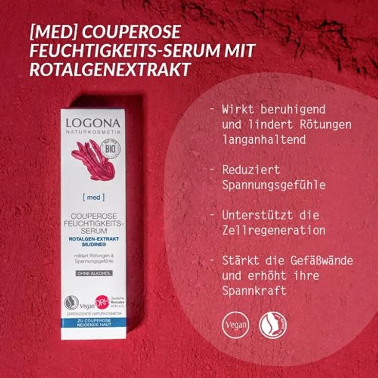 Logona Couperose Feuchtigkeits-Serum 30 ml, mit pflegender Wirkung – Bild 4