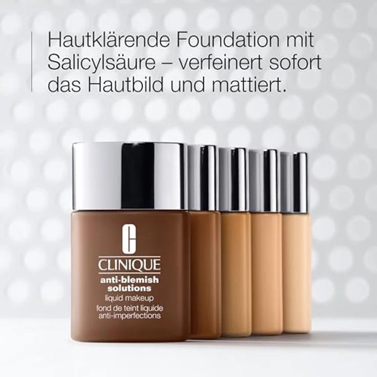Clinique Anti-Blemish Solutions Liquid Makeup, klärende Foundation mit Salicylsäure, WN 46 GOLDEN NEUTRAL, 30 ml – Bild 2