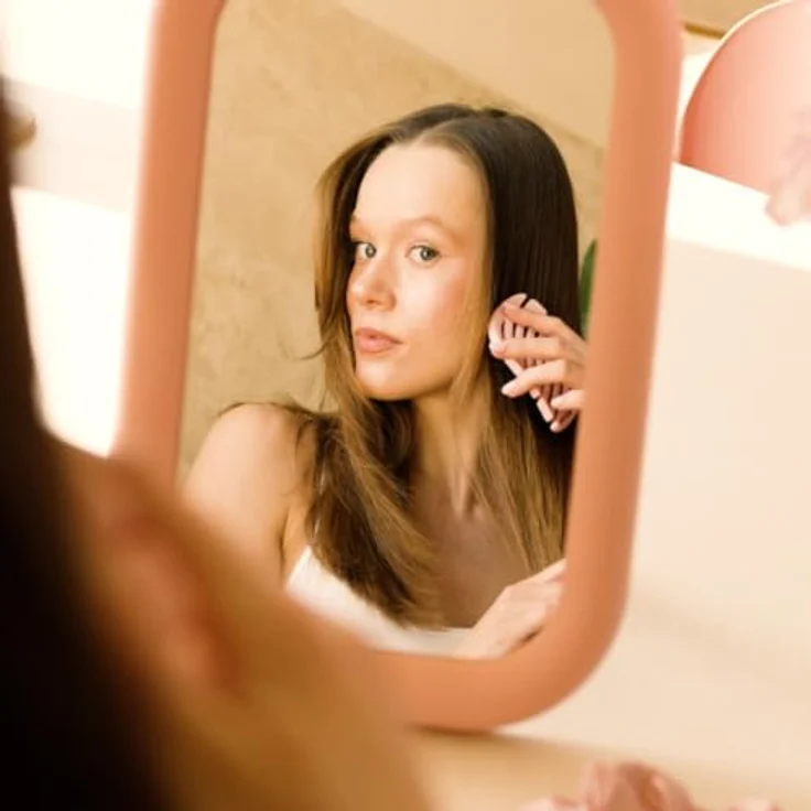 Sister Young MILA PINK BV - Mini-Bürste mit natürlichen Wildschweinborsten und Nylonstiften, No Tangle für gesundes Haarpflege – Bild 17