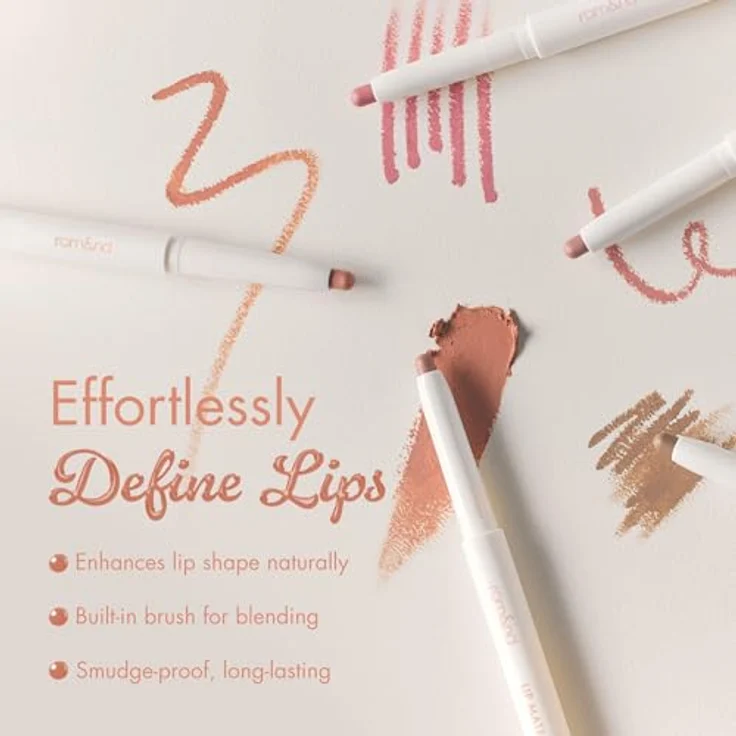 rom&nd Lippen-Mate-Stift (04 FIG BREEZE) | Lippenkonturenstift mit wischfester Textur und natürlichem Verblenden, 13g – Bild 3