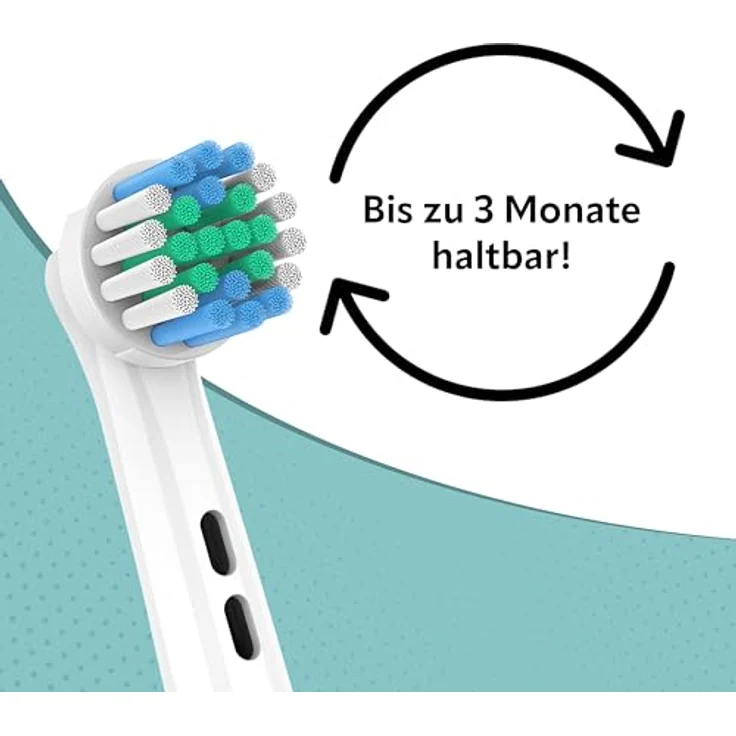 Perfekto24 8 Stück Aufsteckbürsten für Oral B, Ersatzbürsten mit sanften Borsten für gründliche Reinigung, kompatibel mit Vitality, Sensitive, Cross, 3D White, TriZone – Bild 4