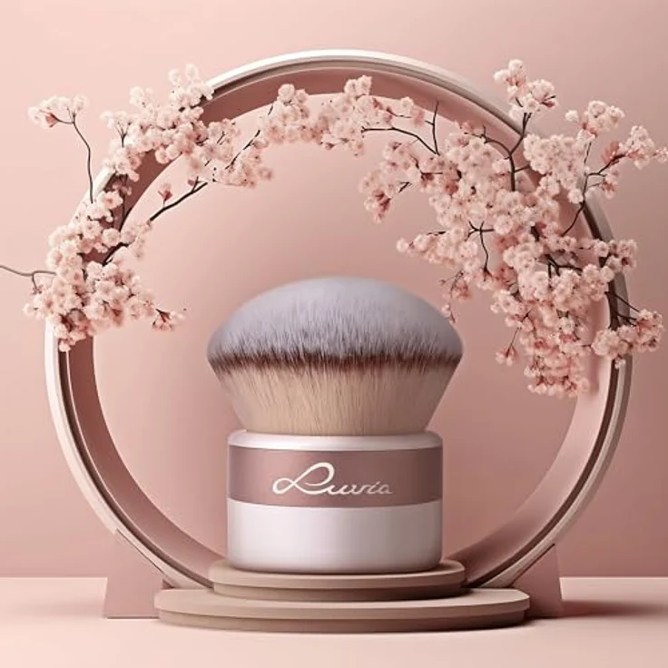 Luvia Cosmetics XXL Kabuki Pinsel Elegance, Schmink-, Puder- und Bronzerpinsel, Nurai Pinselhaar, vegan & cruelty free – Bild 2