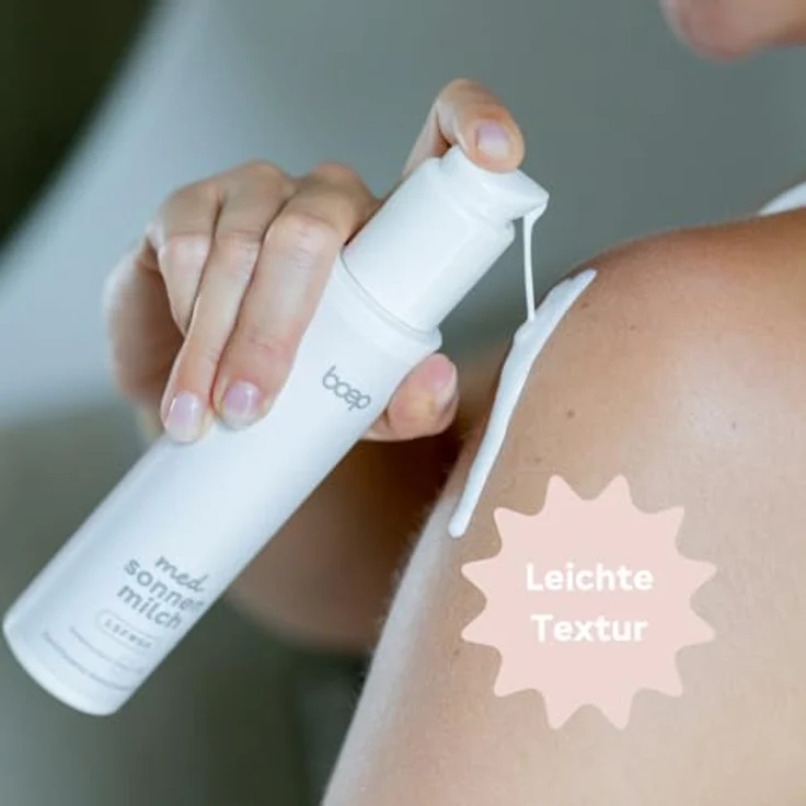 boep med Sonnenmilch | Mineralische Sonnencreme mit Zinkoxid-Filter | LSF 50 | für sehr empfindliche Haut und Neurodermitis | leichte Rezeptur | parfümfrei | 100ml – Bild 5