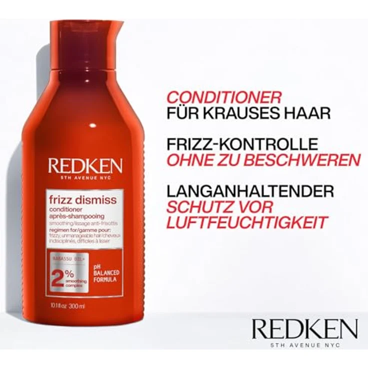 Redken Conditioner Haircare Frizz Dismiss Conditioner 300 ml – Bild 4