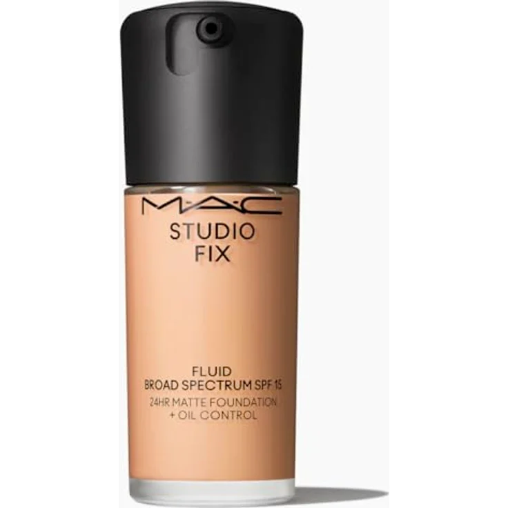 MAC Cosmetics Studio Fix Fluid SPF 15, 24HR Matte Foundation + Oil Control, mattierendes Make-up in NW20, 30 ml – Bild 1