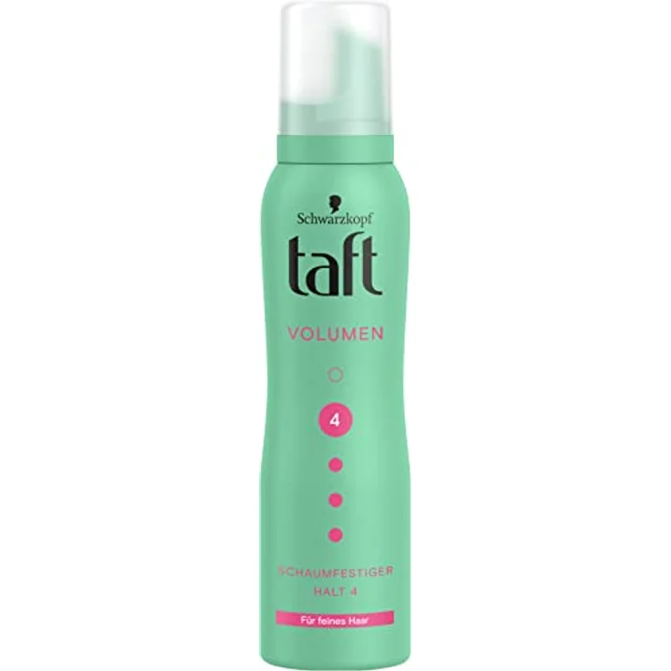 Taft Schaumfestiger Volumen für feines Haar (150 ml) Haltegrad 4, Haarschaum für Volumen und starken Halt, Haarstyling mit 24 Stunden langanhaltendem Halt, vegane Formel – Bild 1