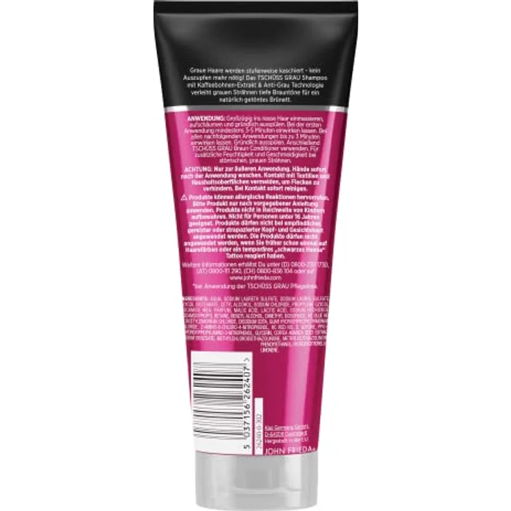 John Frieda Braun Shampoo Tschüss grau Kaschiert Erste graue Haare Stufenweise Mit Kaffeebohnen-Extrakt 250 ml – Bild 2
