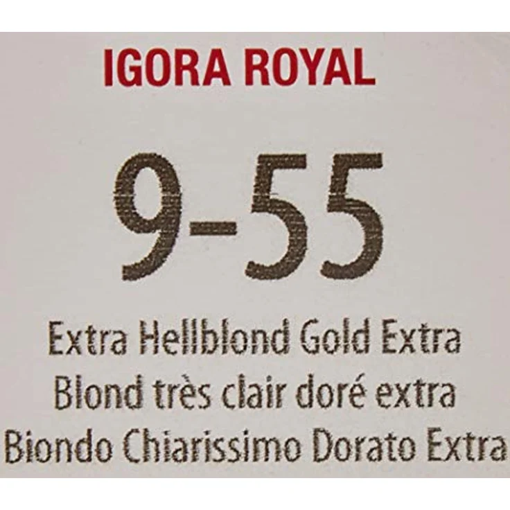 Schwarzkopf Igora Royal Farben 9/55 extra hellblond gold extra 60 ml – Bild 4