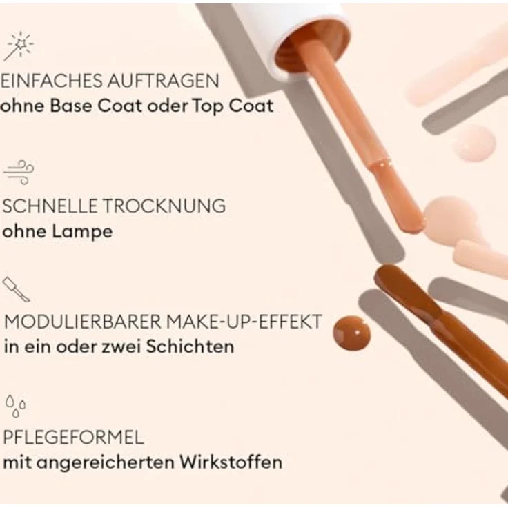 MANUCURIST Active Smooth 01 Nagellack Beige, Reparierende und Glättende Nagelpflege, 75,5% biobasiert, Extra Stark Nagelhärter für brüchige Nägel – Bild 3