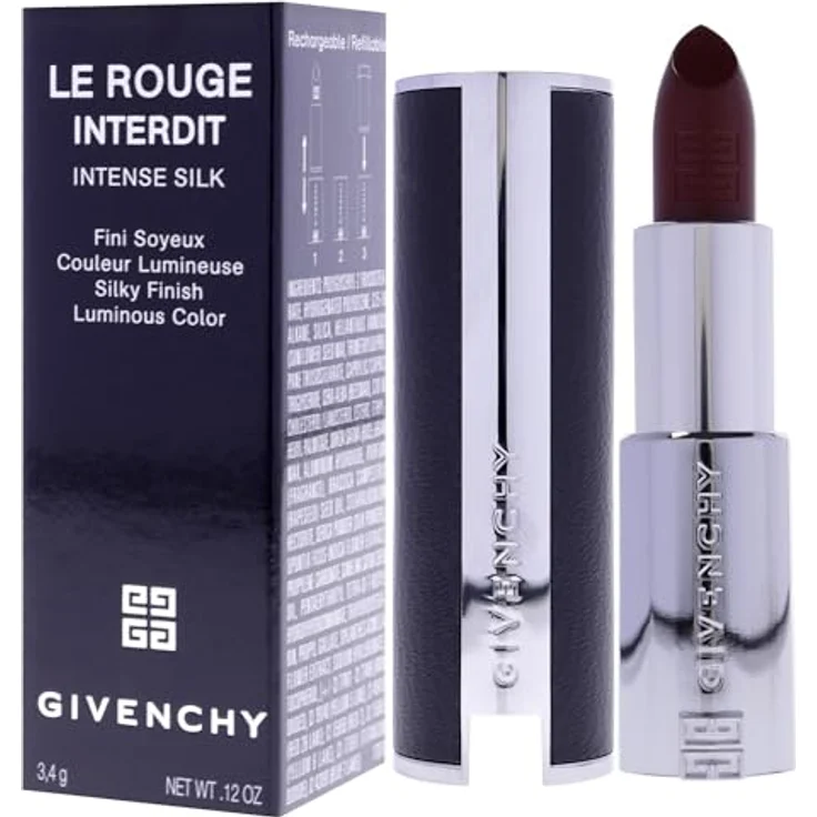 GIVENCHY Le Rouge Interdit Intense Silk Lipstick Nr.334 Grenat​ Volontaire, 3,4 g – Bild 4