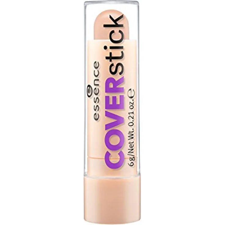 essence COVERstick, Concealer, Abdeckstift, Nr. 20 Matt Sand, nude, für Mischhaut, für unreine Haut, farbkorrigierend, mattierend, matt, vegan, ölfrei, ohne Parfüm (6g) – Bild 1
