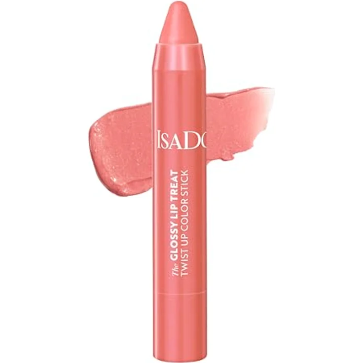 Isadora The Glossy Lip Treat Twist Up Color Stick (Beach Peach 09, 3,3 g) - Mit Squalan für geschmeidige Lippen – Bild 1