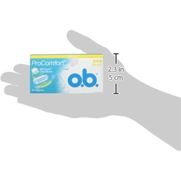 o.b. ProComfort Tampons Normal, gynäkologisch getestet mit Dynamic Fit Technologie und SilkTouch Oberfläche, 100% pflanzlich basierter Tamponkern – Bild 3